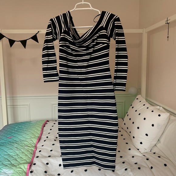 Bec & Bridge Ahoy Long Sleeve Dress | 6 | Blue - Picture 3 of 4